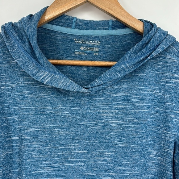 Columbia Omni-Wick Outer Spaced Hoodie Women’s Size Medium in Blue - Picture 2 of 6